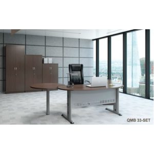 Meja Pejabat | Set Meja QMB 33-SET